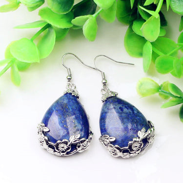 Close To Me Lapis Teardrop Earrings YourSoulPlace.com